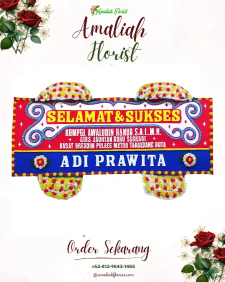 Papan Bunga Ucapan Selamat Waluya